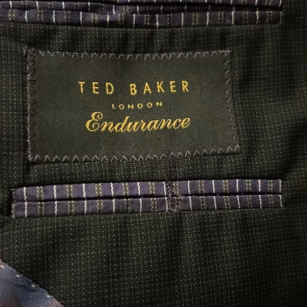 Ted Baker London Black Sport Coat with Notched Lapel Size 38
